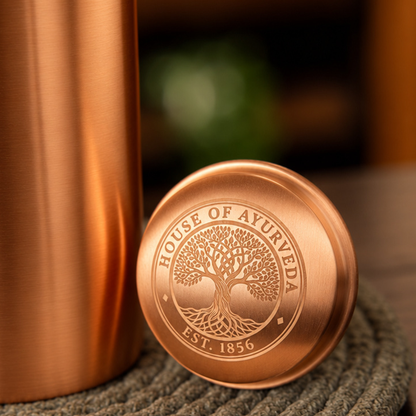Special Edition Plain Copper Water Bottle | Smooth Matte Finish for Pure Hydration