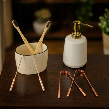 Pure Copper Ayurvedic Tongue Scraper