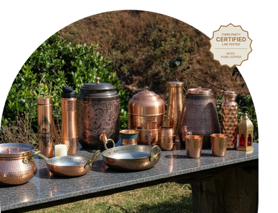 Handcrafted pure copper